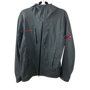 MAMMUT Black Alto Light Hooded Jacket Size S Outdoors Hiking Weather Repellent